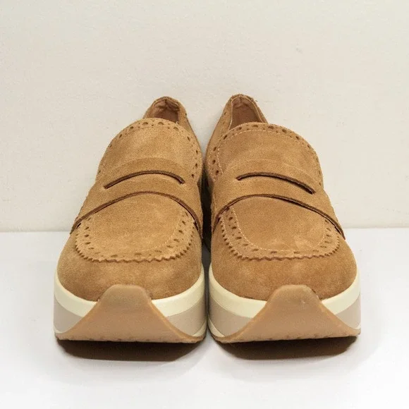 Dolce Vita Tan Platform Loafers - Picture 2 of 9